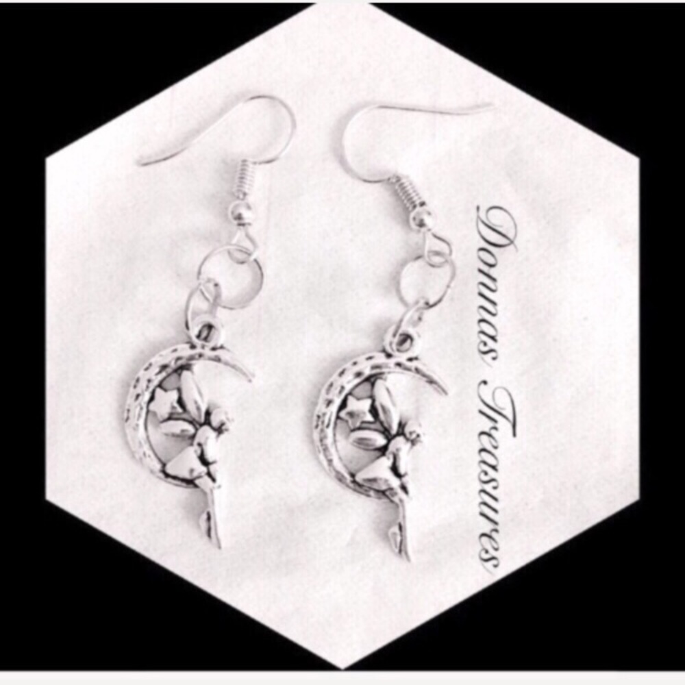 💐Fairy on the Moon Earrings